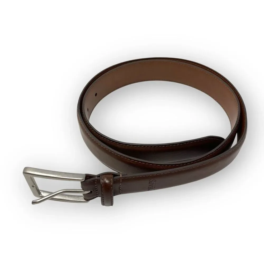 Chaps Brown Leather Belt Men’s Size 38